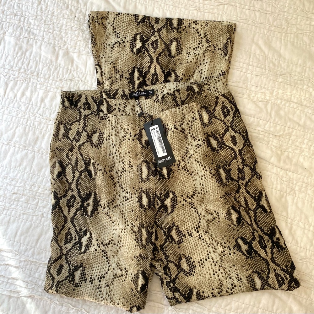 NWT Snake Print Flared Pants - Picture 2 of 5
